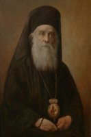Святитель Нектарий, митрополит Пентапольский Эгинский Чудотворец. 2013. Холст, масло. 60/40