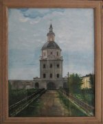 ПРАВОСЛАВНЫЕ СВЯТЫНИ. Свенский монастырь. /гуашь, бумага, 40х50, 2009 г./