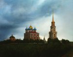 Кремль. Рязанская троица. 2006. Холст, масло, 70×90.